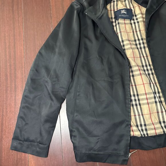 Burberry Nova Check Lined Bomber Jacket – Black Medium 8.5/10 Condition - Picture 2 of 12